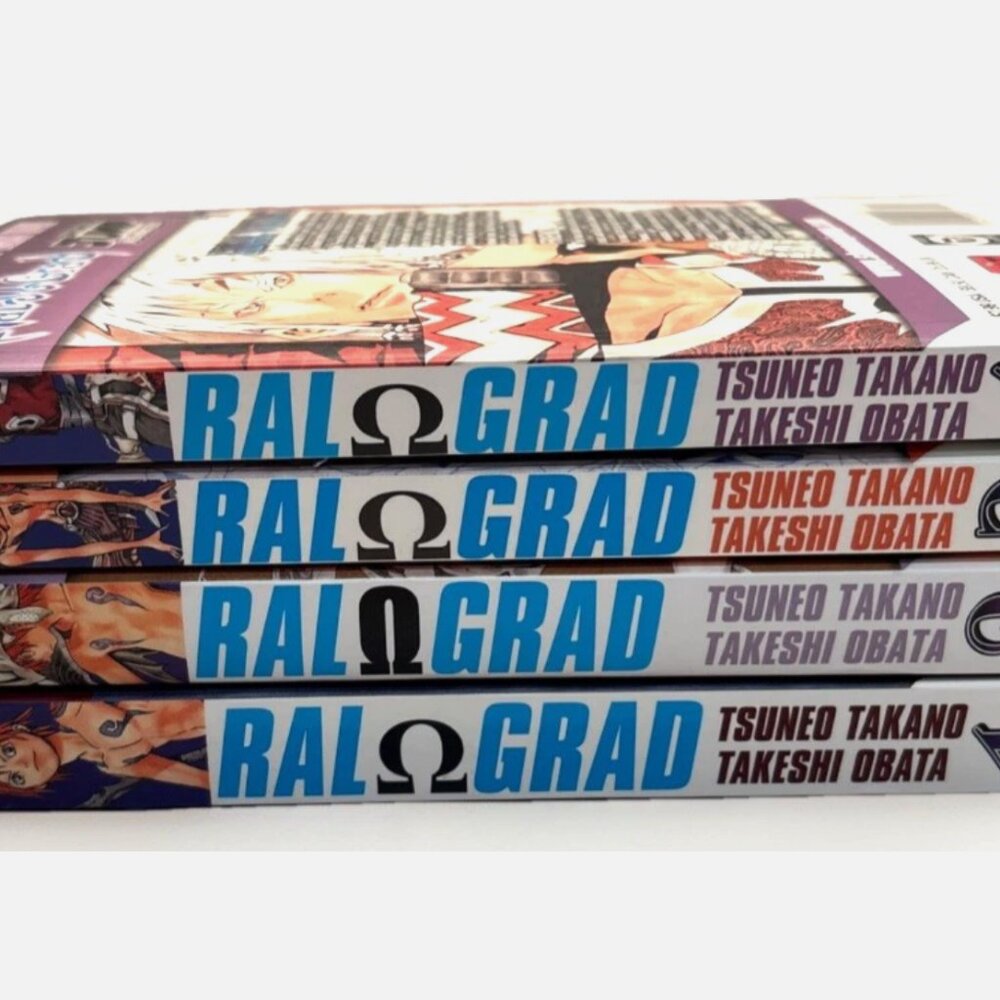 Ral Grad Manga Vol 1-4 Complete Set English Takeshi Obata Tsuneo Takano VIZ